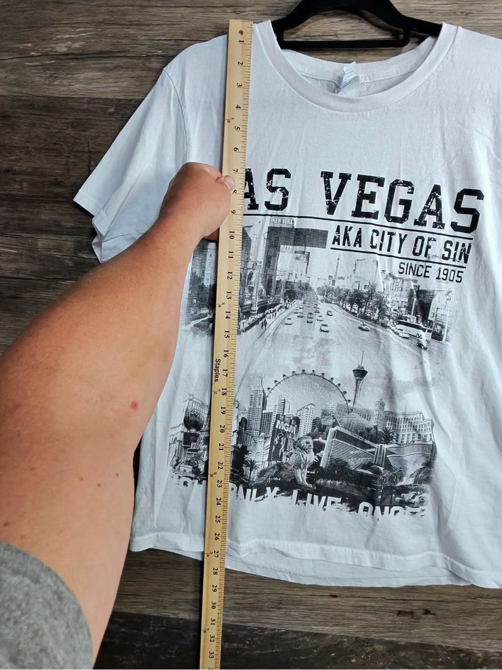 White Las Vegas Graphic Tee - Women's Short Sleeve - Picture 2 of 5